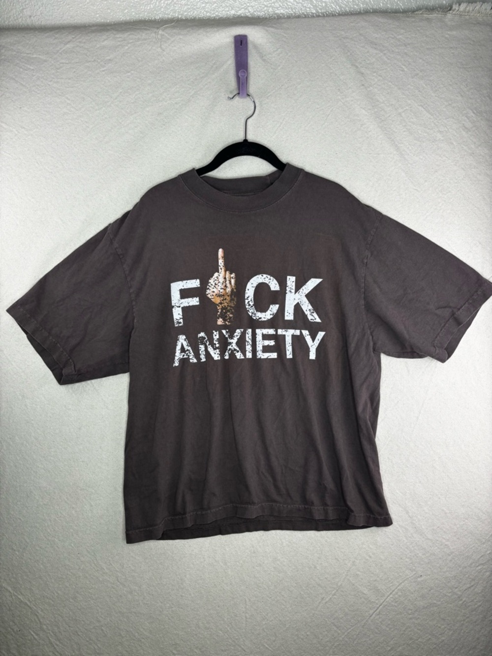 Don’t be last f anxiety men’s small shirt